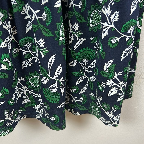 MICHAEL Michael Kors Boho Tiered Mix Print Peasant Midi Dress Medium Blue Green - Picture 10 of 12